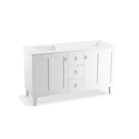 Kohler Vanity Cabinet, Free Standing, 34-1/2 in " Height, 60 in " Width 99537-LG-1WA